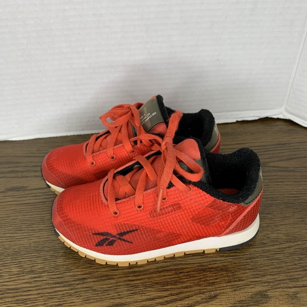 Reebok Classic Leather ATI Concept Sample 005 Red Black Toddler Shoes